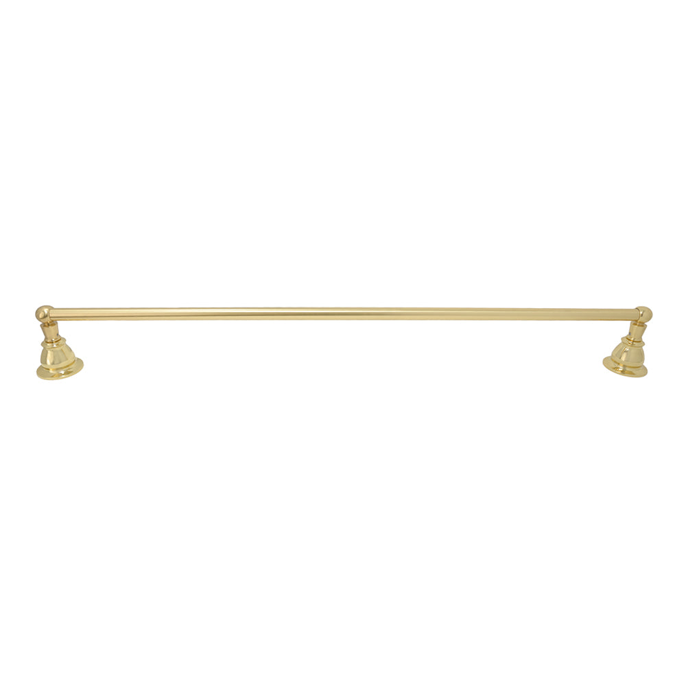 Strom Living Rio Grande Traditional Wall Mount 18" Towel Bar with High Quality Solid Brass and Escutcheons