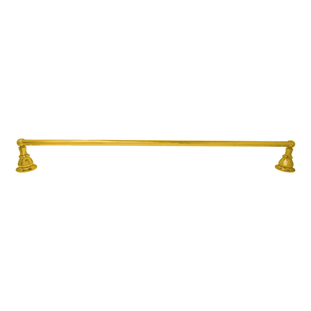 Rio Grande Traditional Wall Mount 18" Towel Bar, Solid Brass and Escutcheons P0861 | Strom Living