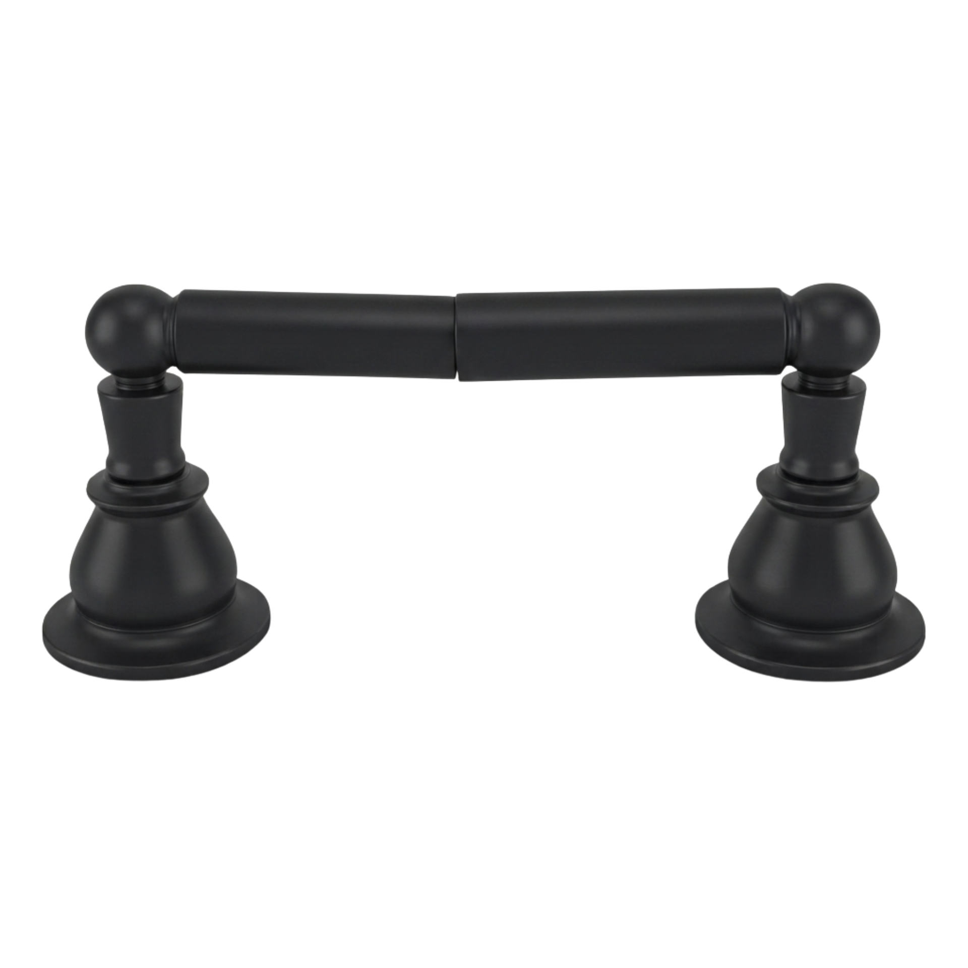 Rio Grande Traditional Style Wall Mount Toilet Paper Holder with Mounting Hardware and Escutcheons P0864 | Strom Living Satin Black - Bathroom Accessories