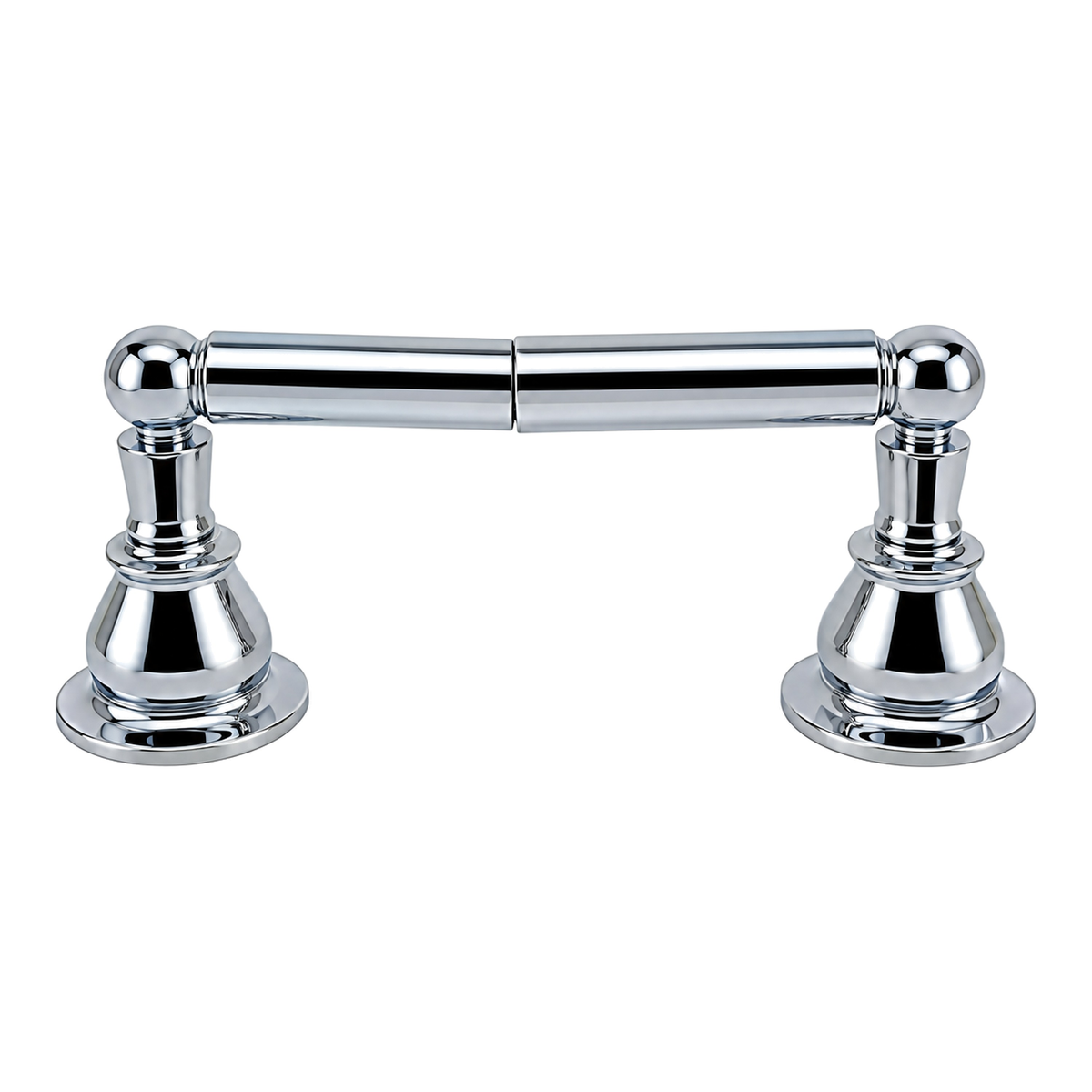 Rio Grande Traditional Style Wall Mount Toilet Paper Holder with Mounting Hardware and Escutcheons P0864 in Chrome
