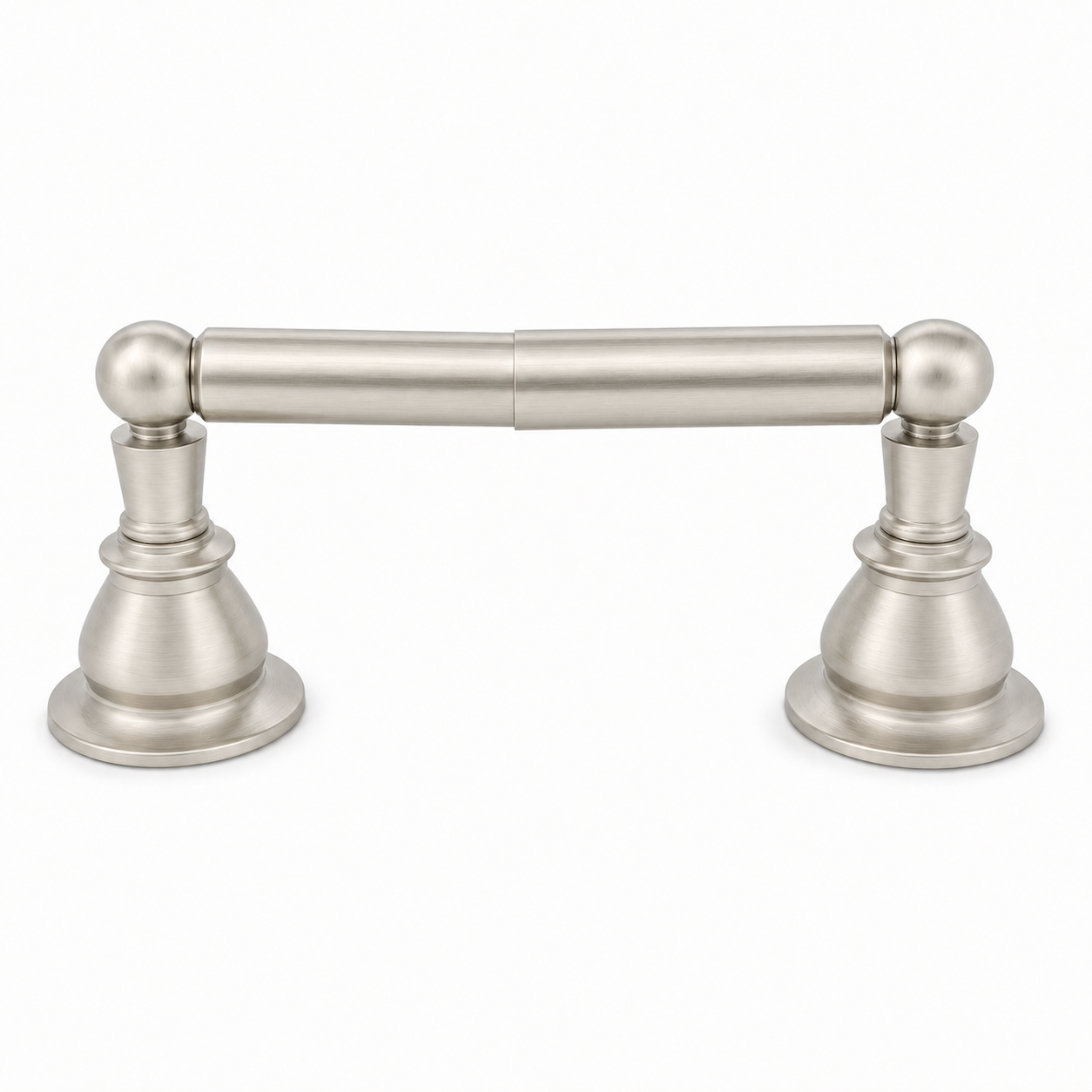 Rio Grande Traditional Style Wall Mount Toilet Paper Holder with Mounting Hardware and Escutcheons P0864 | Strom Living Matte Nickel - Bathroom Accessories