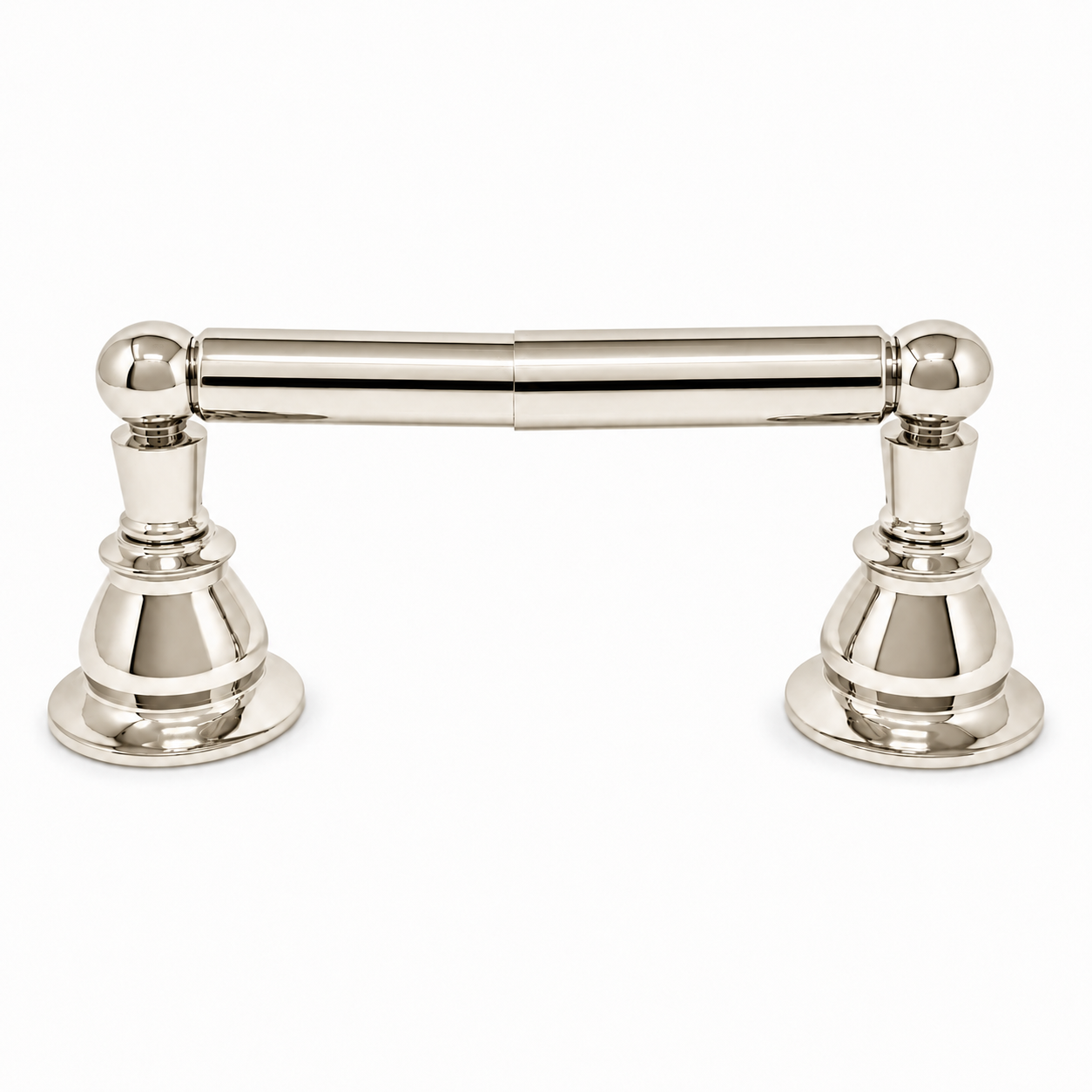 Rio Grande Traditional Style Wall Mount Toilet Paper Holder with Mounting Hardware and Escutcheons P0864 | Strom Living Polished Nickel - Bathroom Accessories