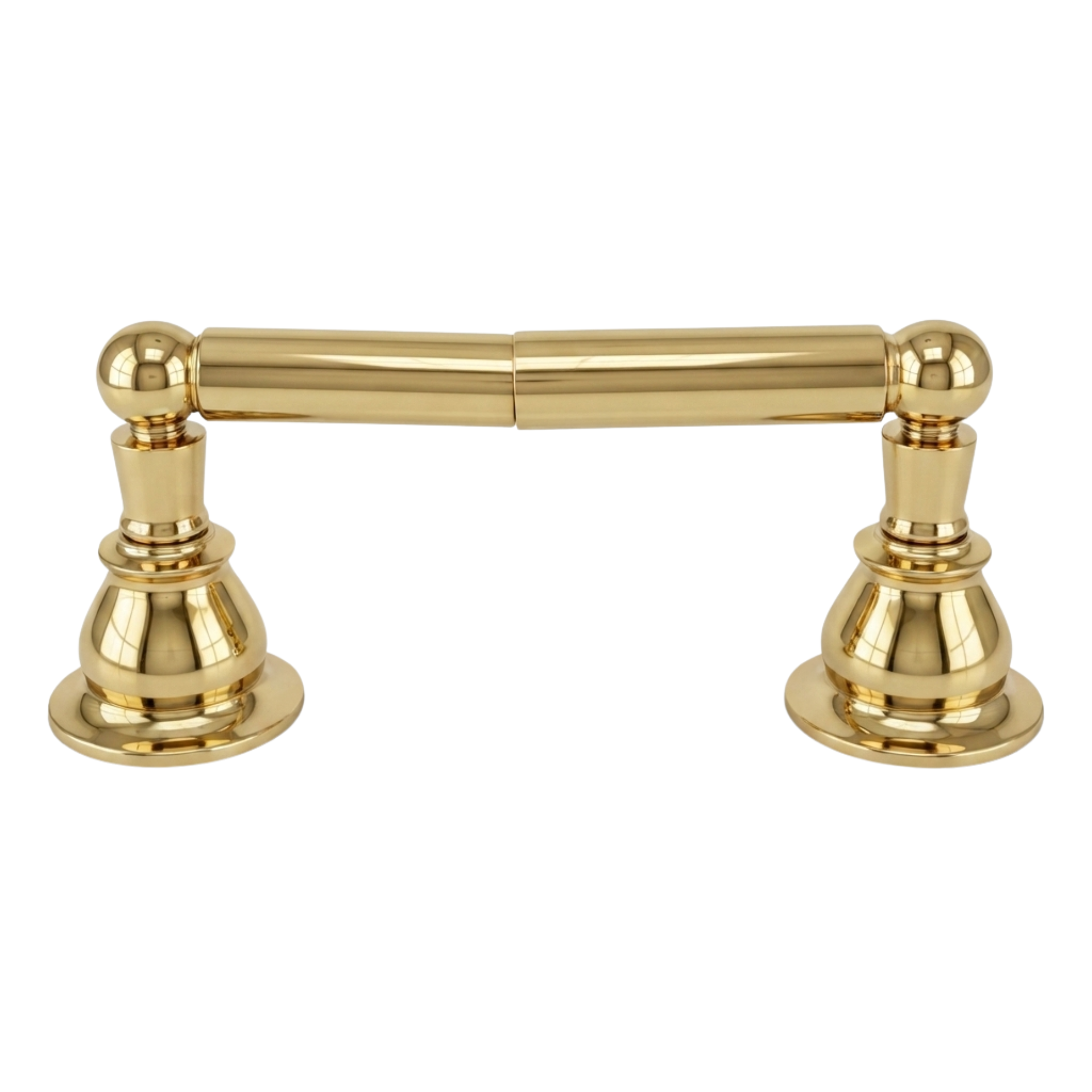 Rio Grande Traditional Style Wall Mount Toilet Paper Holder with Mounting Hardware and Escutcheons P0864 | Strom Living Polished Brass - Bathroom Accessories
