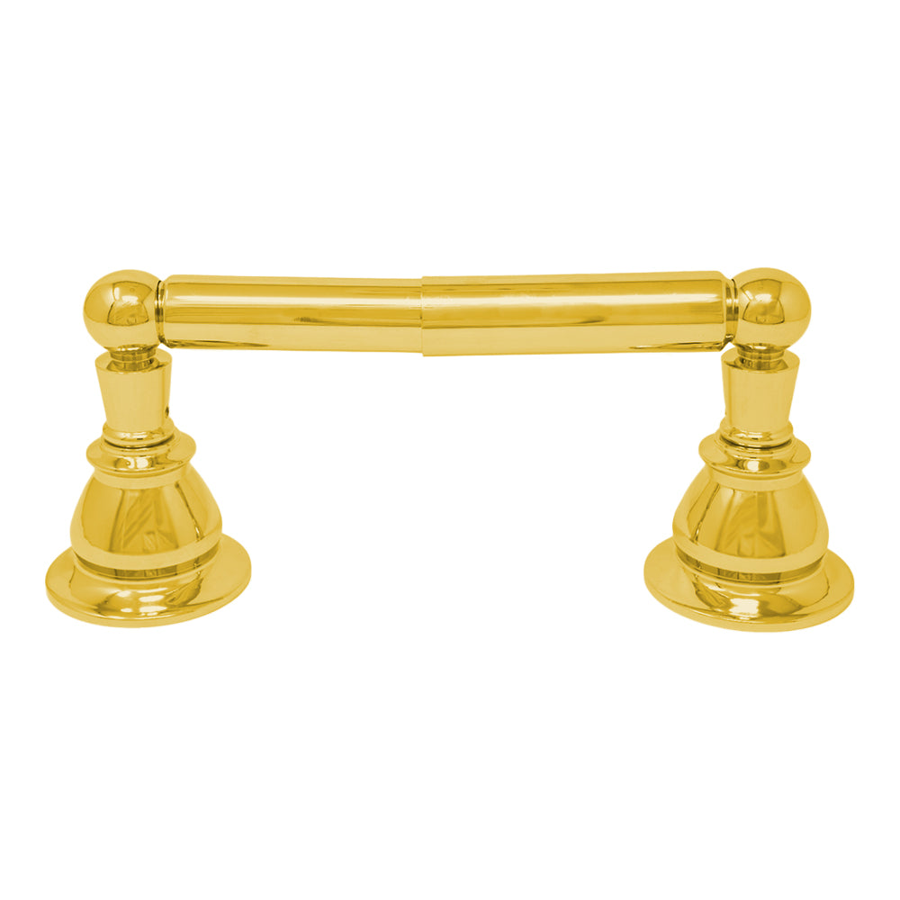 Rio Grande Traditional Style Wall Mount Toilet Paper Holder with Mounting Hardware and Escutcheons P0864 | Strom Living Satin Brass - Bathroom Accessories