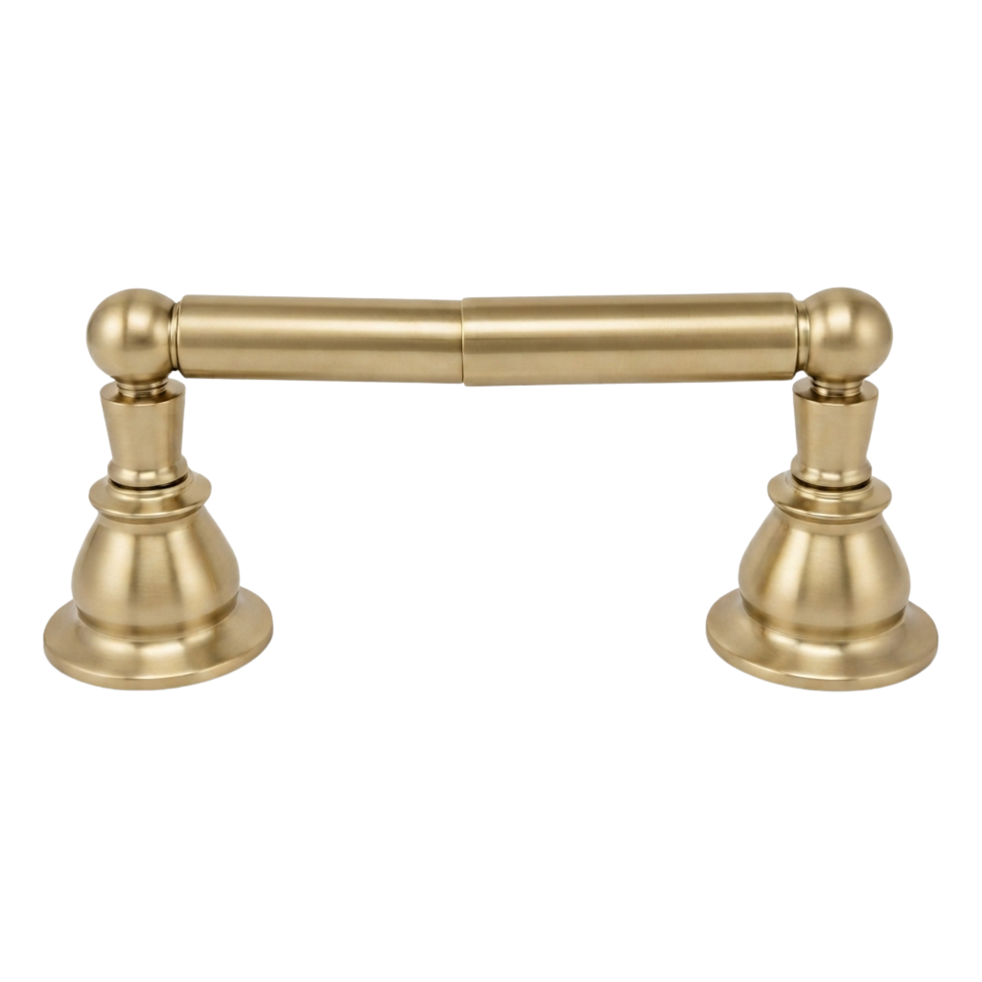 Rio Grande Traditional Style Wall Mount Toilet Paper Holder with Mounting Hardware and Escutcheons P0864 | Strom Living Satin Brass - Bathroom Accessories