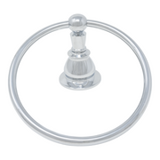 Rio Grande Traditional Wall Mount Towel Holder Ring, Solid Brass P0865 | Strom Living - Bathroom Accessories