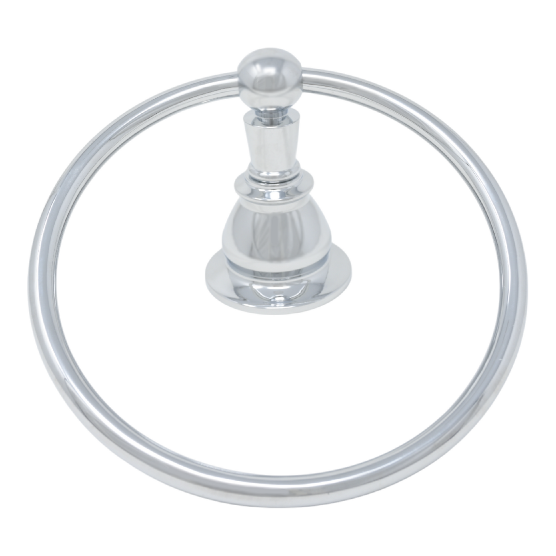 Rio Grande Traditional Wall Mount Towel Holder Ring, Solid Brass P0865 | Strom Living - Bathroom Accessories