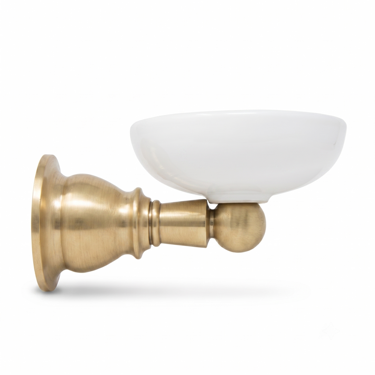 Rio Grande Traditional Style Wall Mount Soap Dish, Solid Brass and Escutcheon P0867 | Strom Living Raw Brass - Bathroom Accessories