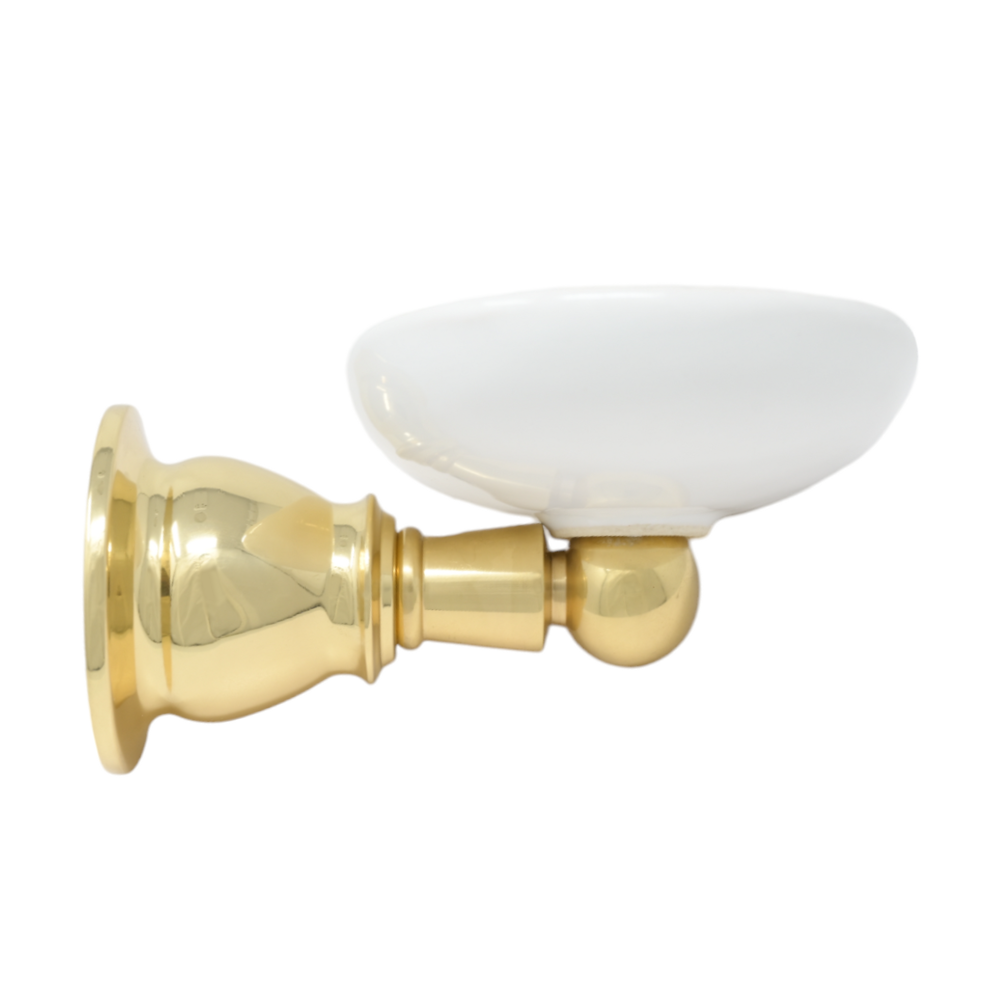 Rio Grande Traditional Style Wall Mount Soap Dish, Solid Brass and Escutcheon P0867 | Strom Living Polished Brass - Bathroom Accessories