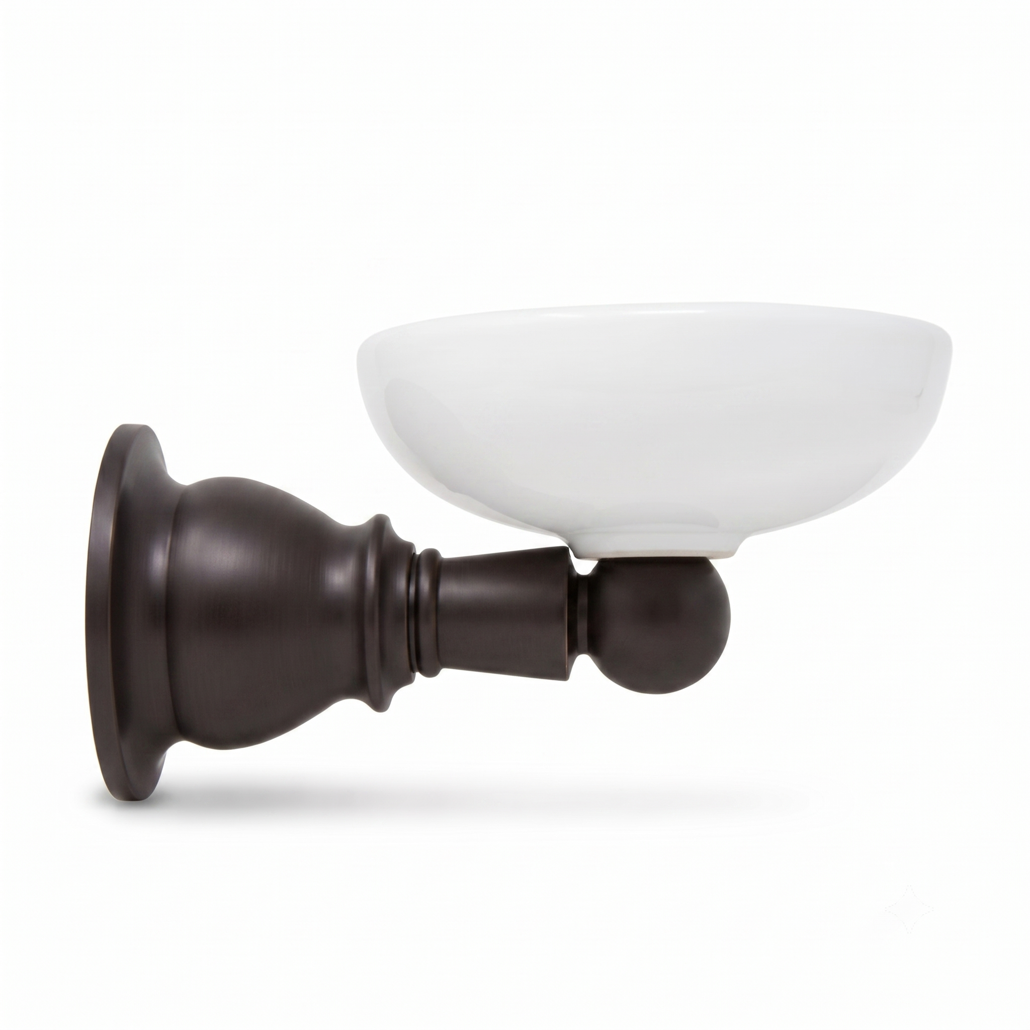 Rio Grande Traditional Wall Mount Porcelain Toothbrush and Glass Holder, Solid Brass P0868 | Strom Living Oil Rubbed Bronze - Bathroom Accessories