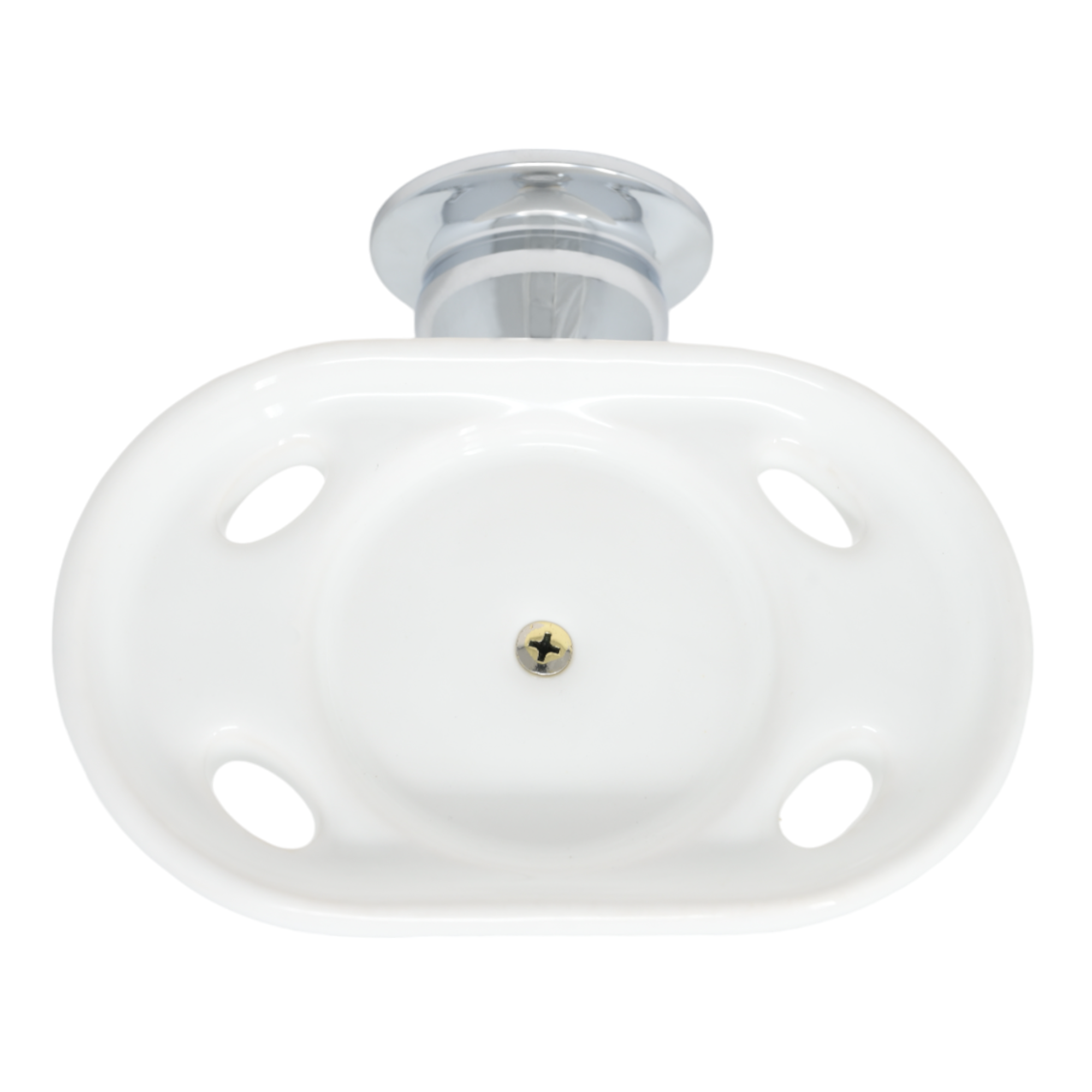 Rio Grande Traditional Wall Mount Porcelain Toothbrush and Glass Holder, Solid Brass P0868 | Strom Living - Bathroom Accessories