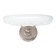 Rio Grande Traditional Wall Mount Porcelain Toothbrush and Glass Holder, Solid Brass P0868 | Strom Living