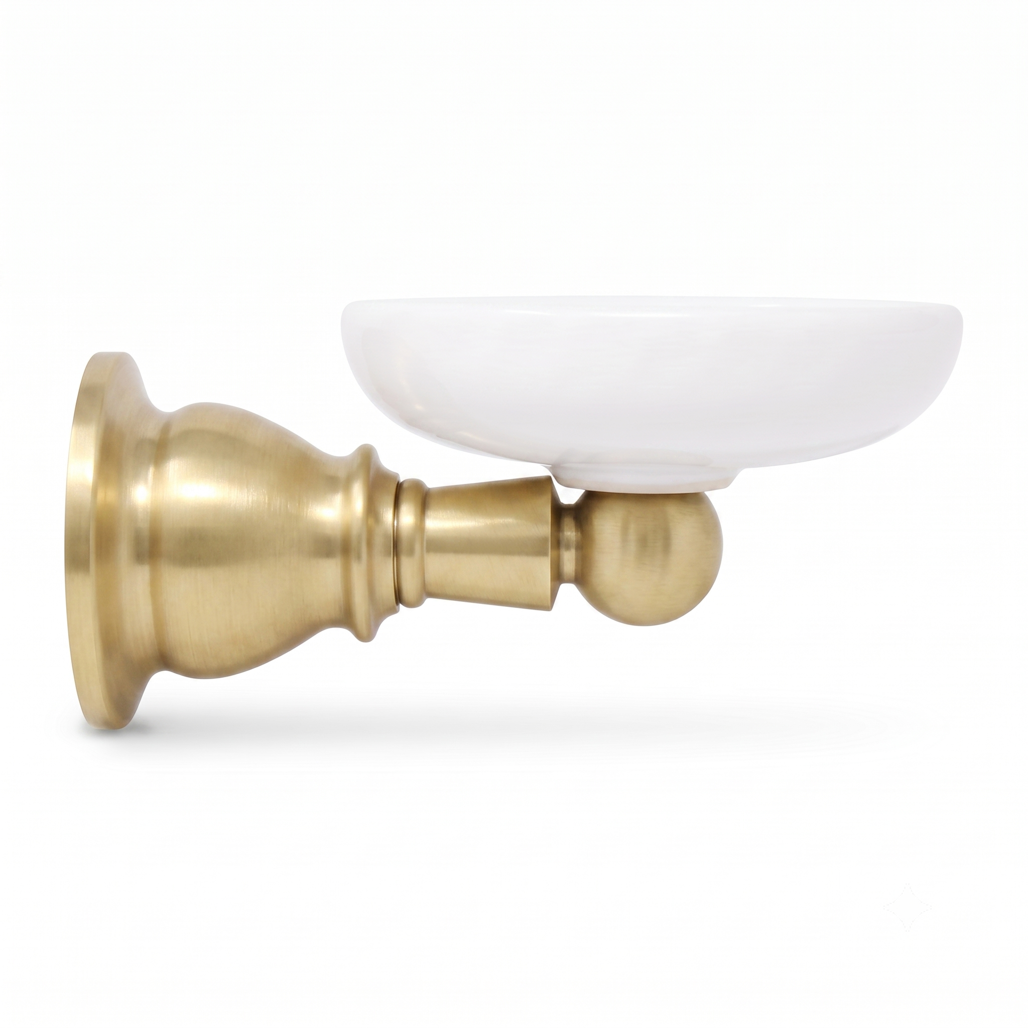 Rio Grande Traditional Wall Mount Porcelain Toothbrush and Glass Holder, Solid Brass P0868 | Strom Living Raw Brass - Bathroom Accessories