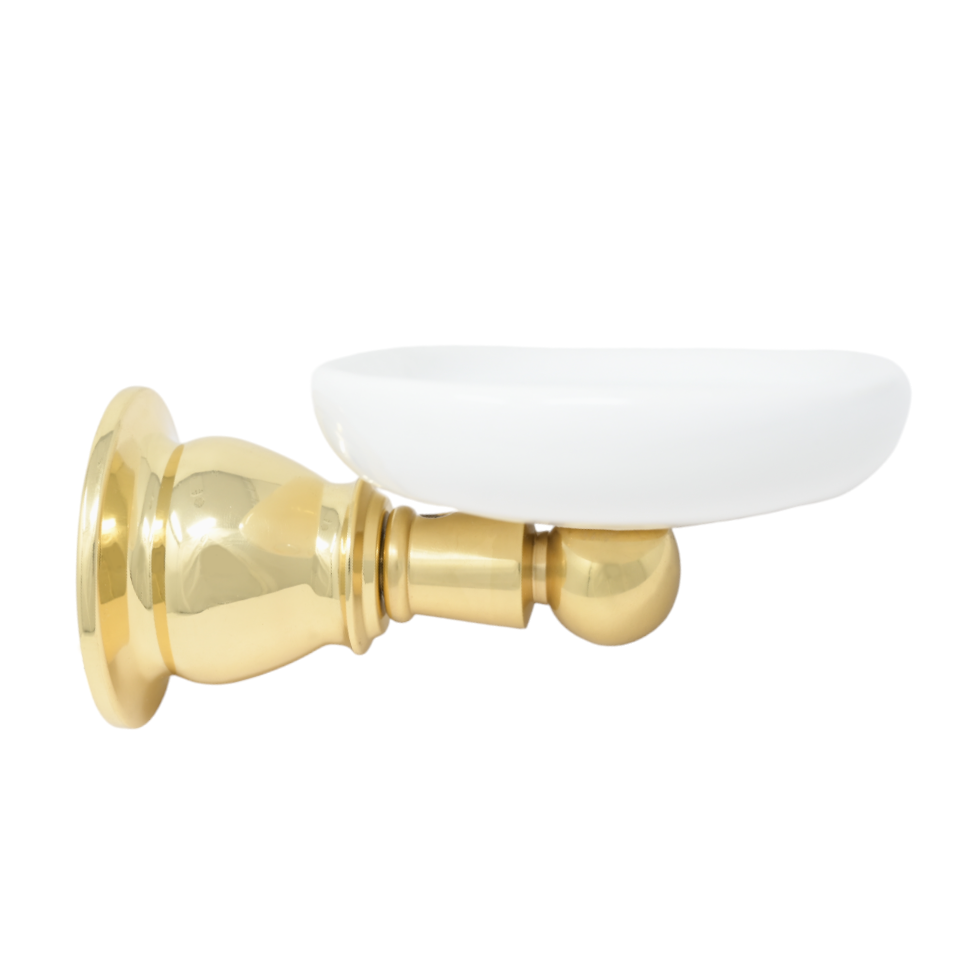 Rio Grande Traditional Wall Mount Porcelain Toothbrush and Glass Holder, Solid Brass P0868 | Strom Living Polished Brass - Bathroom Accessories