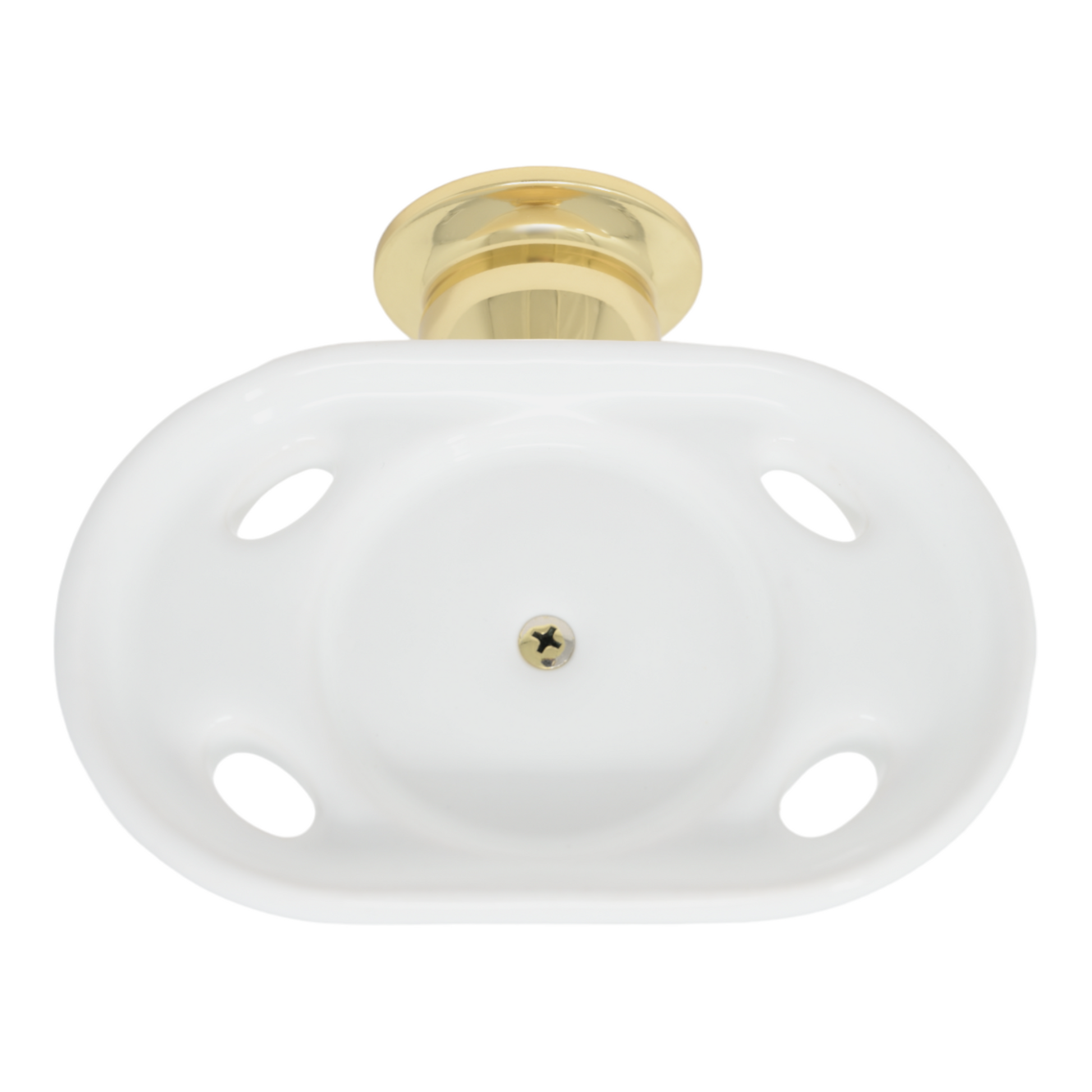 Rio Grande Traditional Wall Mount Porcelain Toothbrush and Glass Holder, Solid Brass P0868 | Strom Living - Bathroom Accessories
