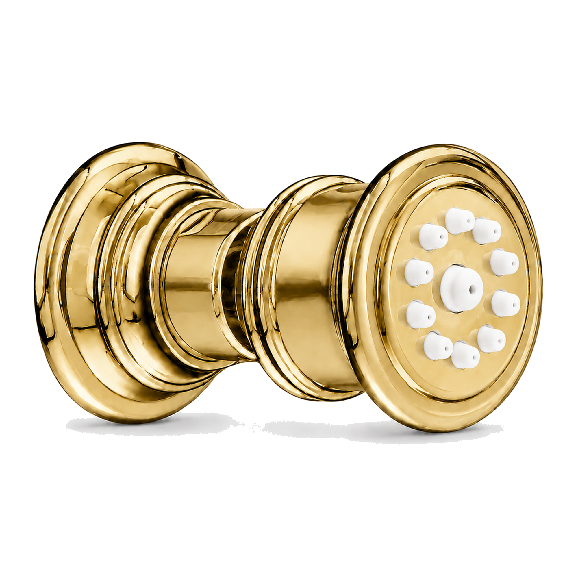 Single Body Spray with Escutcheon and 1/2" IPS Female Inlet P0869 | Strom Living Supercoat Brass - Faucet Parts