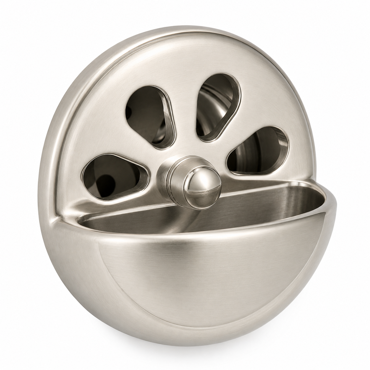Overflow Plate and Stopper Keeper P0877 | Strom Living Matte Nickel - Bathtub Components