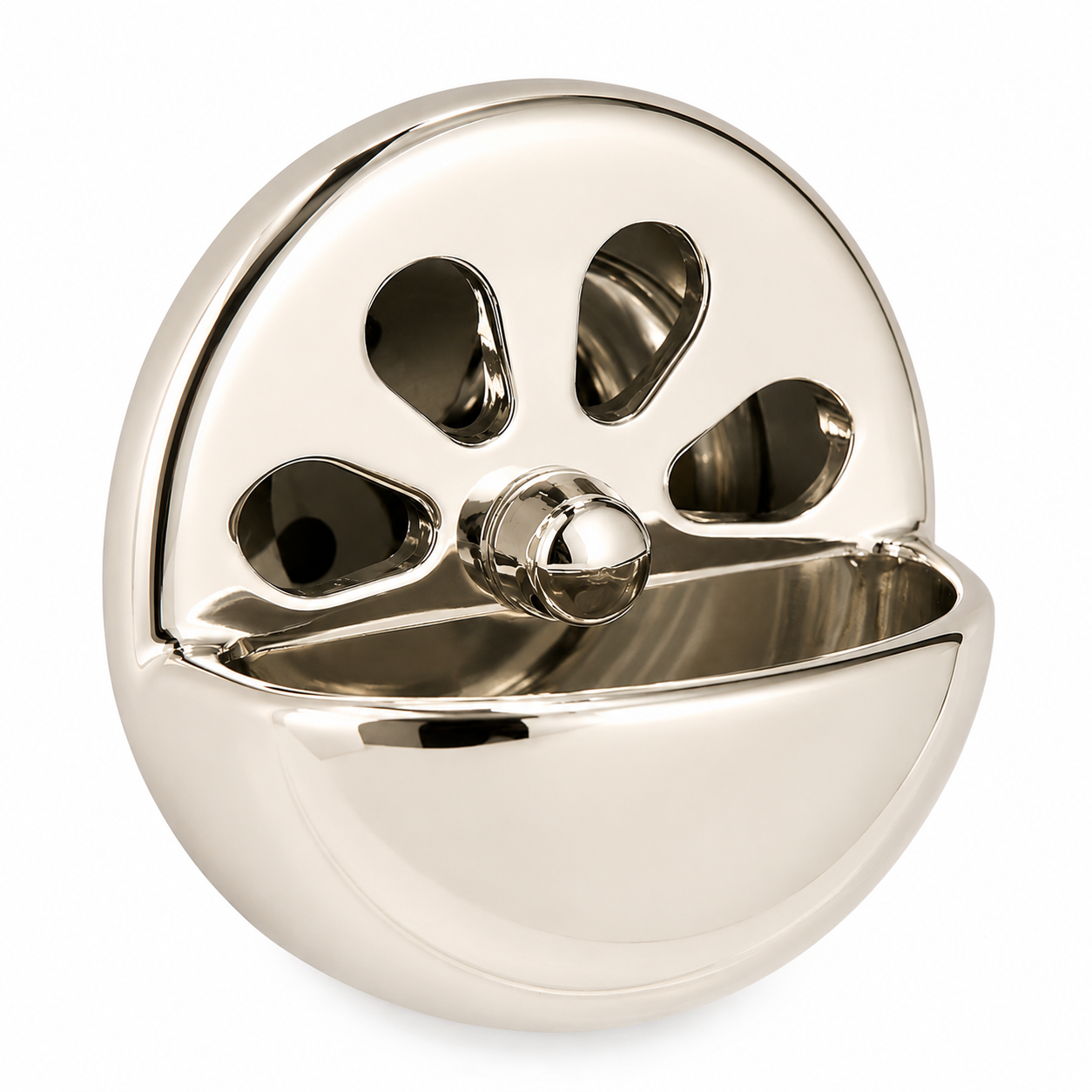 Overflow Plate and Stopper Keeper P0877 | Strom Living Polished Nickel - Bathtub Components