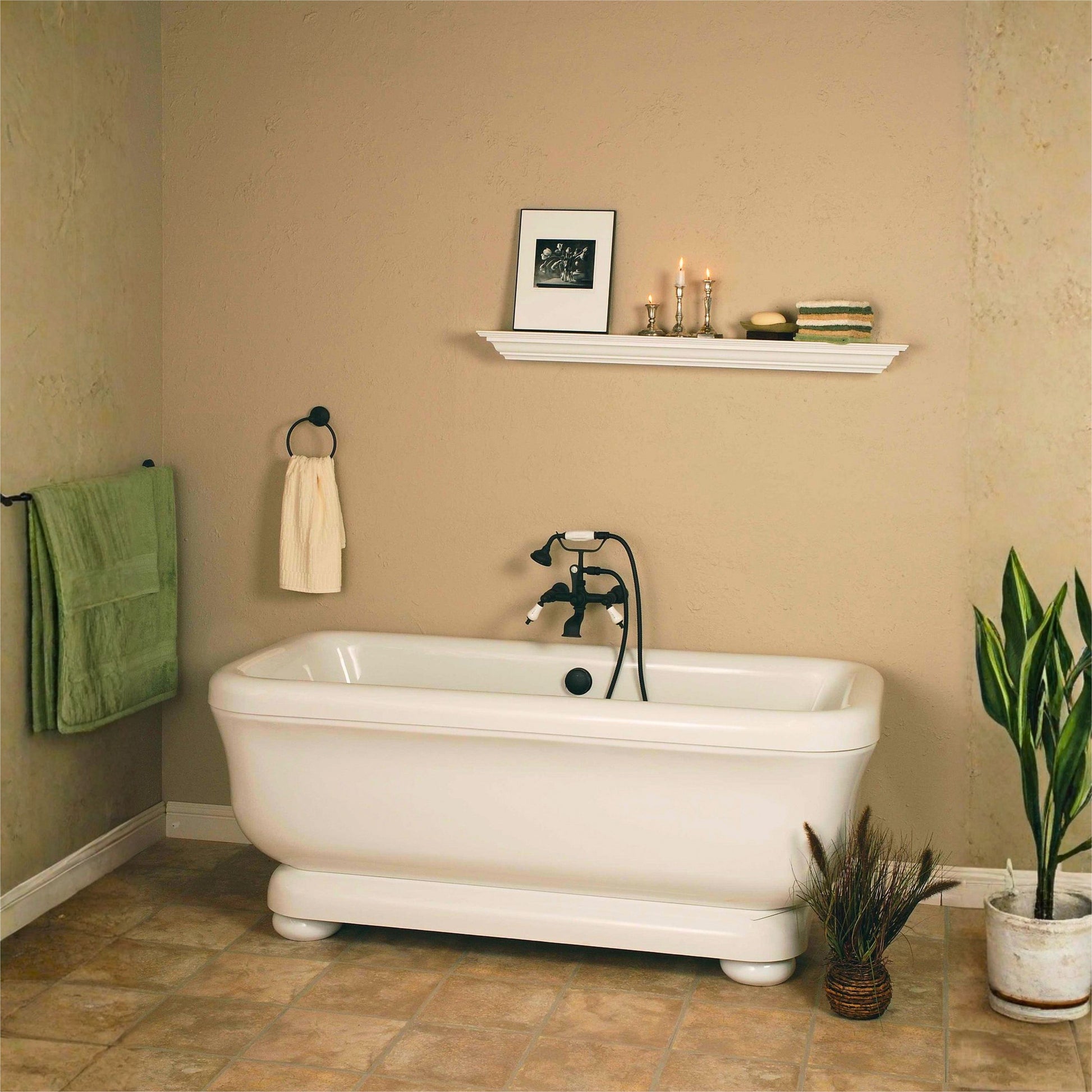 British Telephone Tub Faucet with Handheld Shower, Inlet Cradle and Diverter Handle P0944 | Strom Living - Tub Fillers