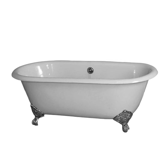 Strom Living Mendocino Cast Iron with 5' Double Ended Clawfoot Tub and 7" Faucet Holes
