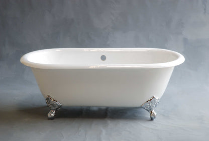 Strom Living Mendocino Cast Iron with 5' Double Ended Clawfoot Tub and 7" Faucet Holes