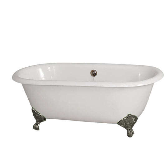 Strom Living Mendocino Cast Iron with 5' Double Ended Clawfoot Tub and 7" Faucet Holes