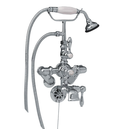 Strom Living Thermostatic Tub Faucet with Adjustable Centers and Handheld Shower