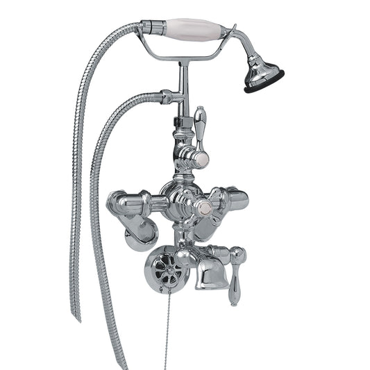 Strom Living Thermostatic Tub Faucet with Adjustable Centers and Handheld Shower