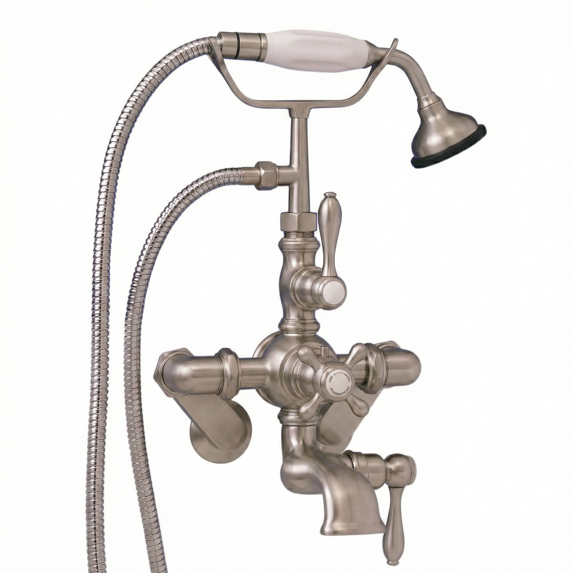 Thermostatic British Telephone Faucet P0889 | Strom Living Matte Nickel - Tub Fillers
