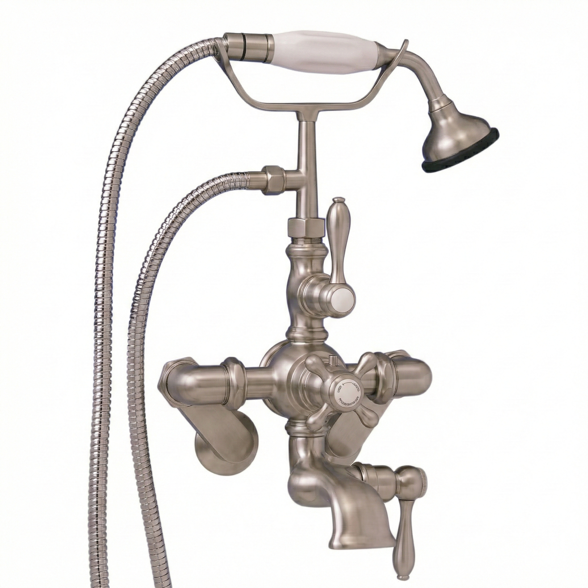 Thermostatic British Telephone Faucet P0889 | Strom Living Matte Nickel - Tub Fillers
