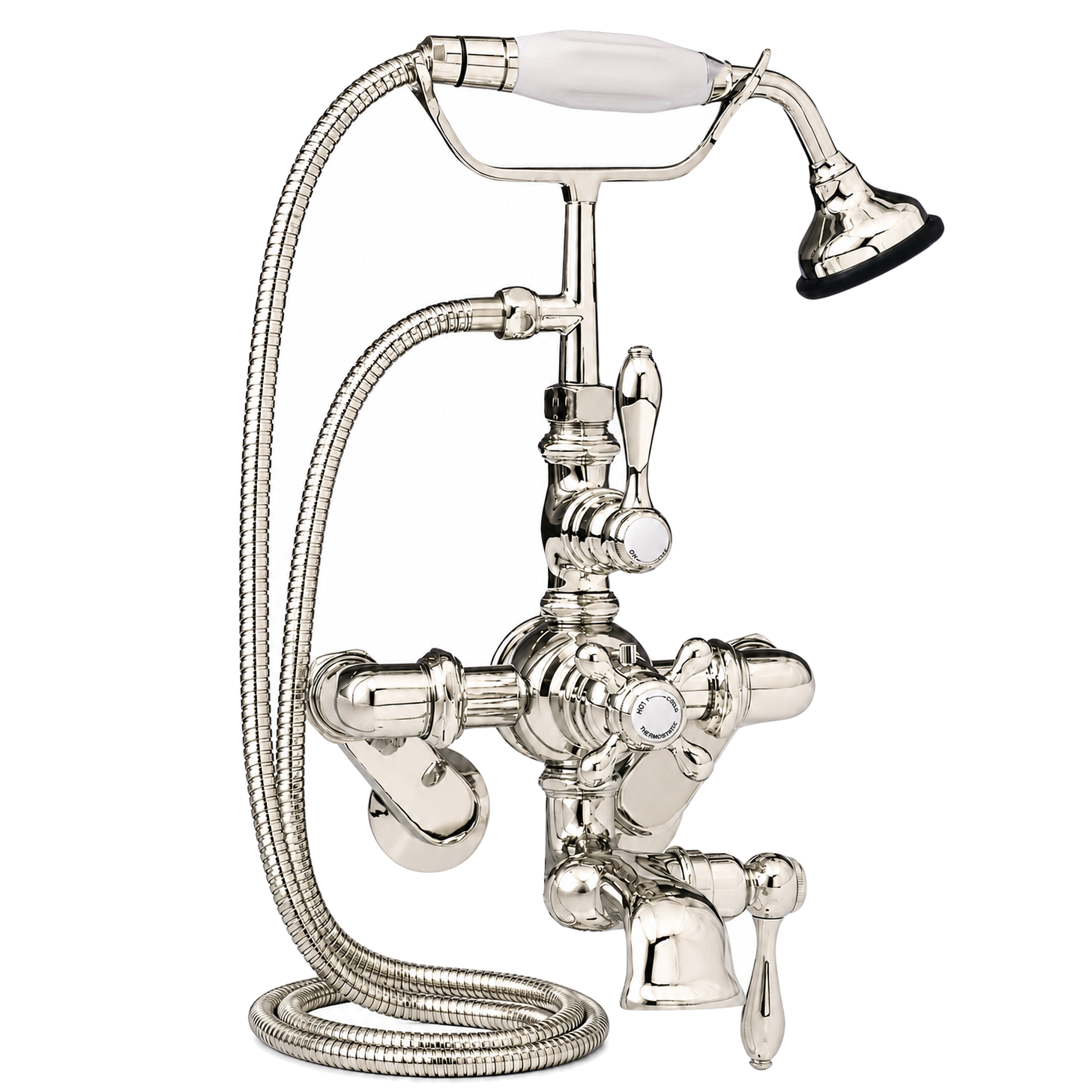 Thermostatic British Telephone Faucet P0889 | Strom Living Polished Nickel - Tub Fillers
