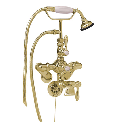 Strom Living Thermostatic Tub Faucet with Adjustable Centers and Handheld Shower