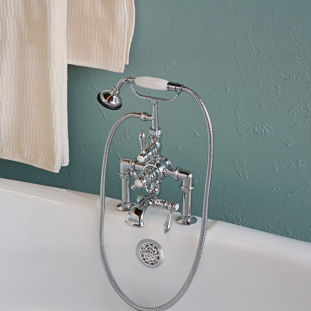 British Telephone Thermostatic Tub Faucet with Handheld Shower P0891 | Strom Living