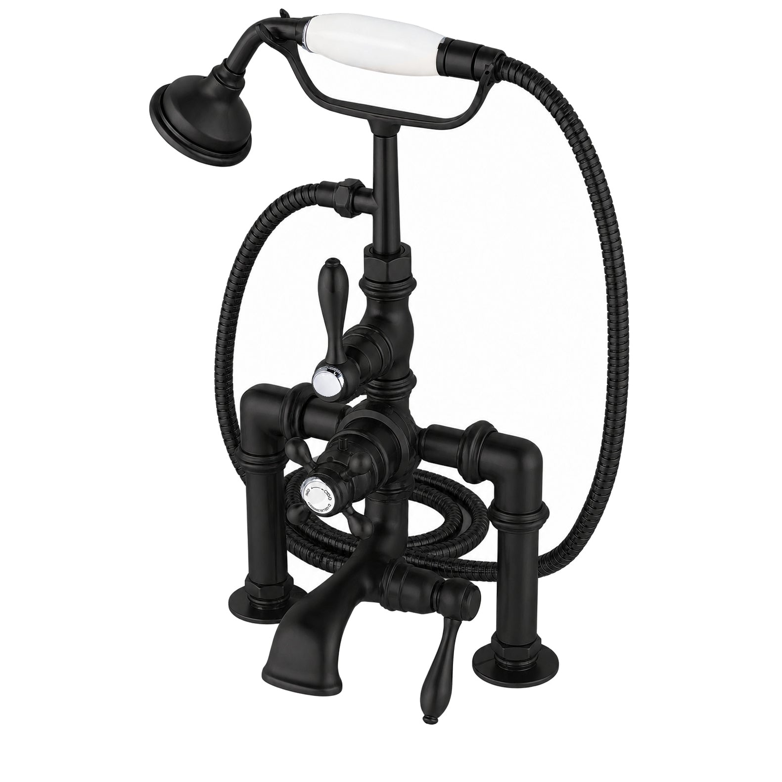 British Telephone Thermostatic Faucet w/ Handheld P0891 | Strom Living - Tub Fillers