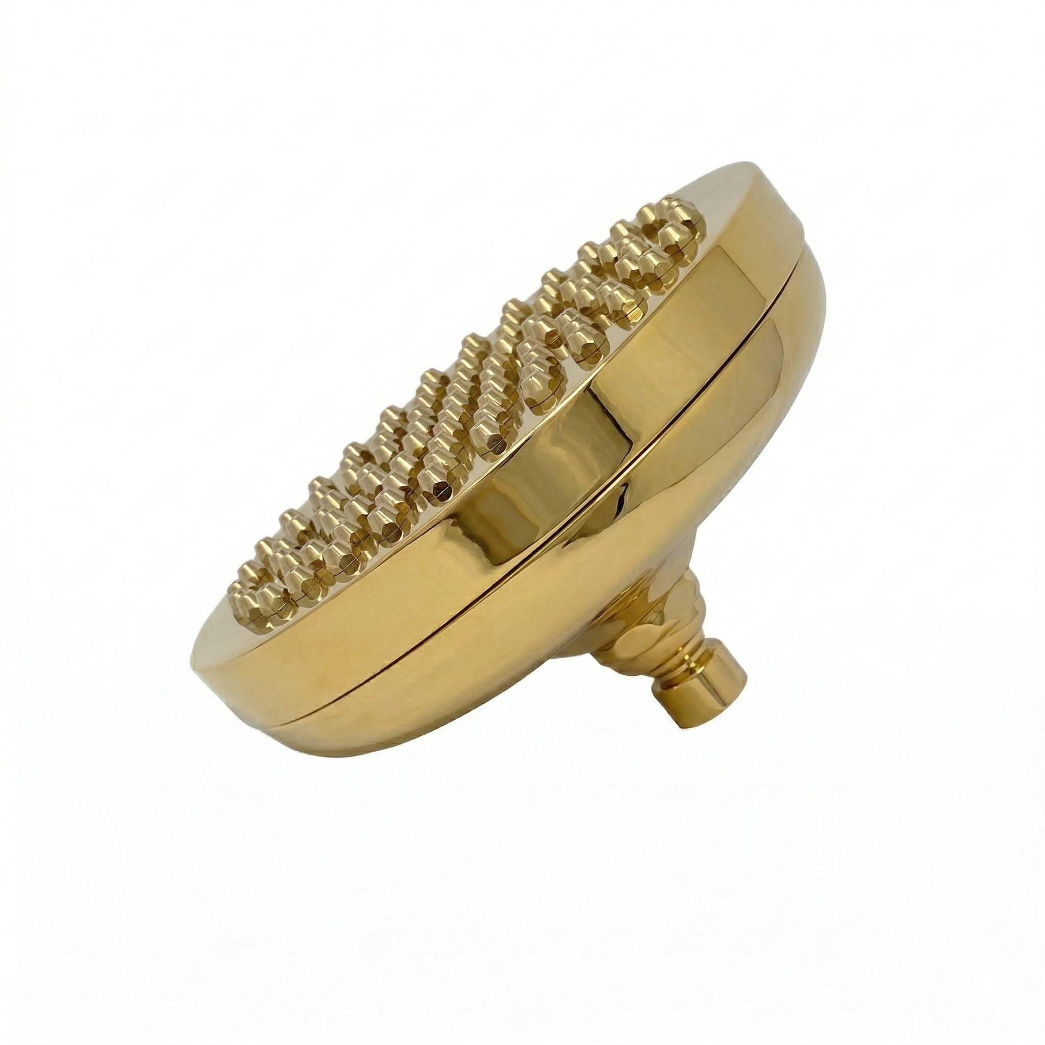 Strom Living Shower Head 8” Diameter Polished Brass - Shower Components