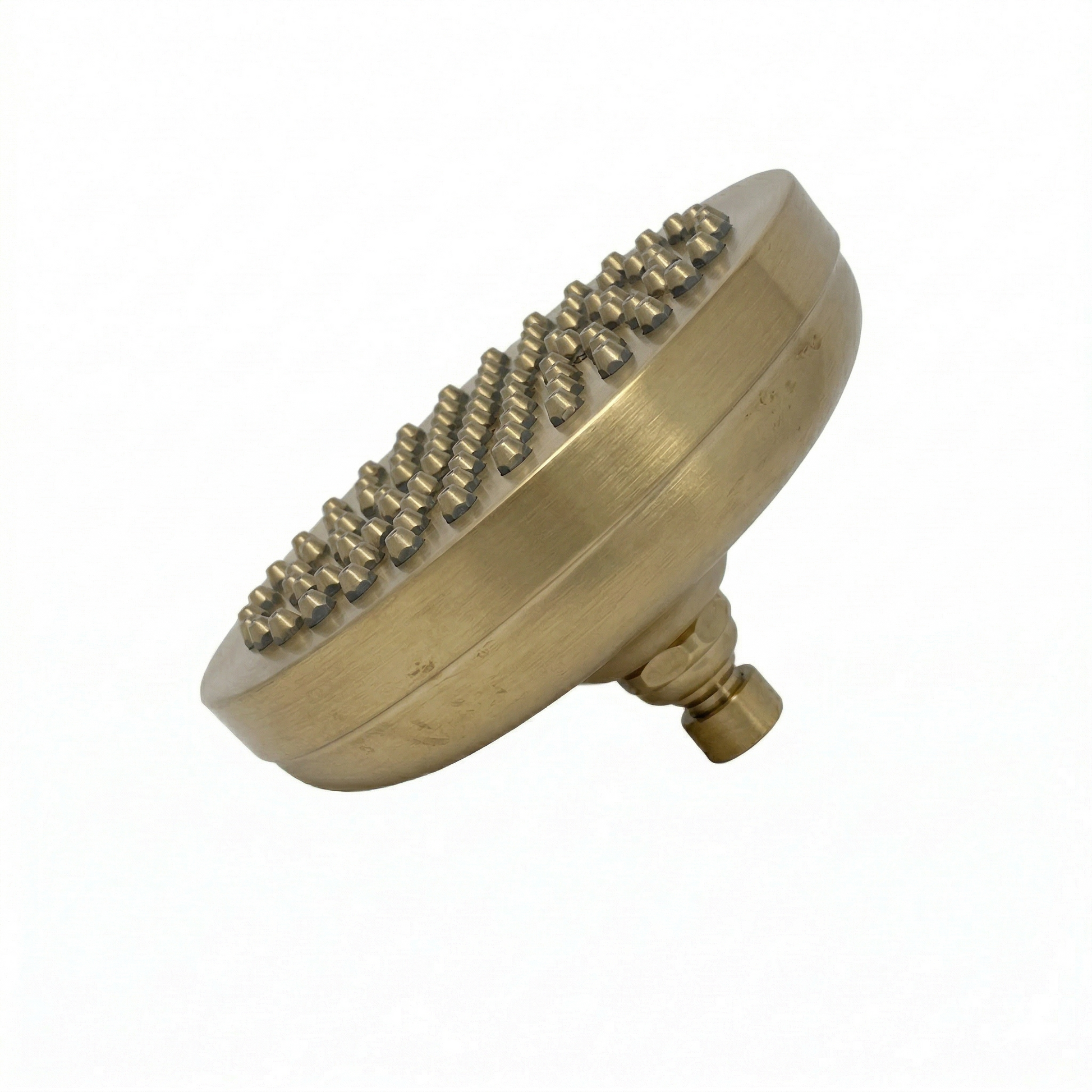 Strom Living Shower Head 8” Diameter Satin Brass - Shower Components