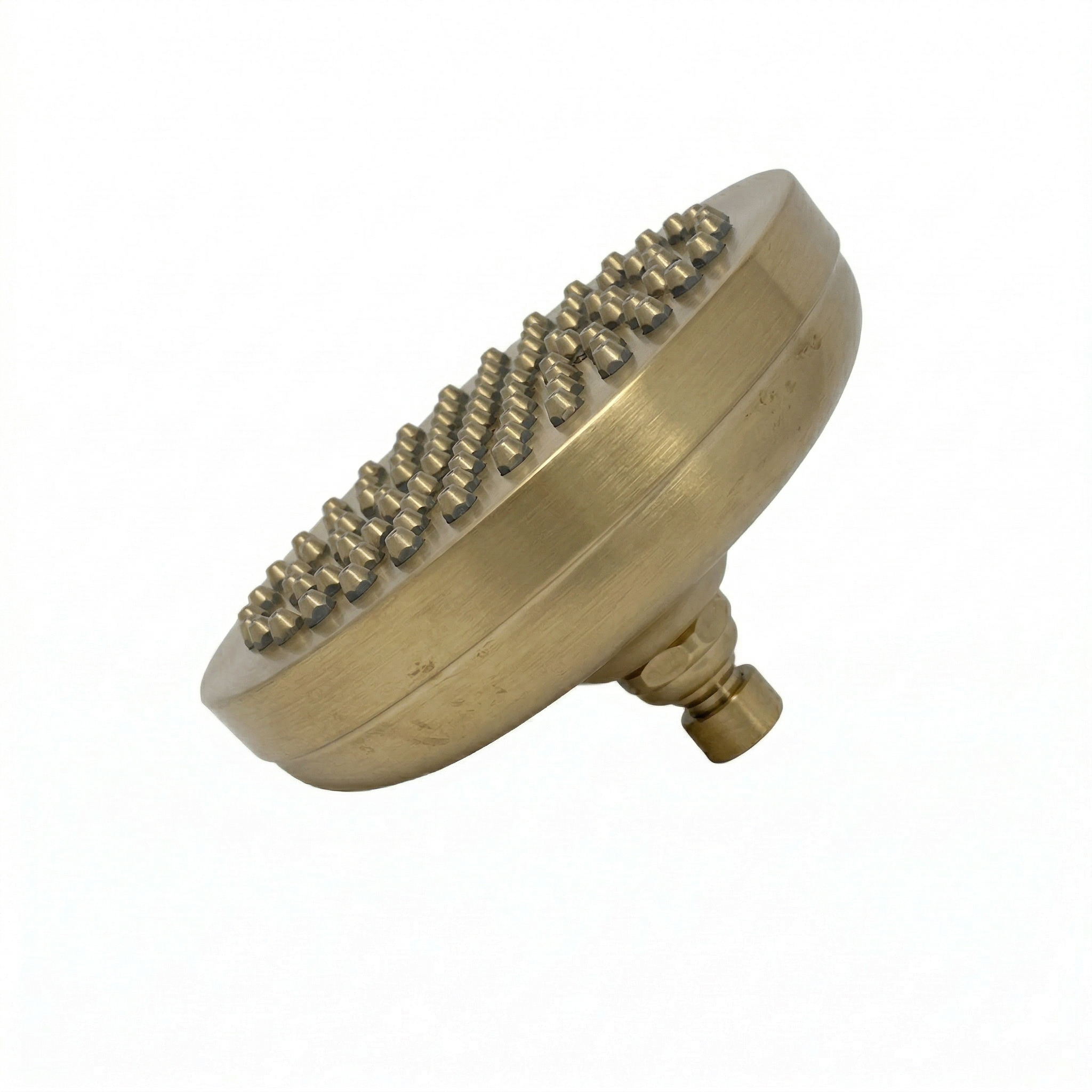 Strom Living Shower Head 8” Diameter Satin Brass - Shower Components