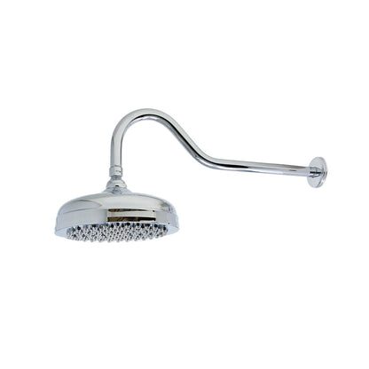 Strom Living Gooseneck Showerhead 8" Diameter with 2.5 GPM