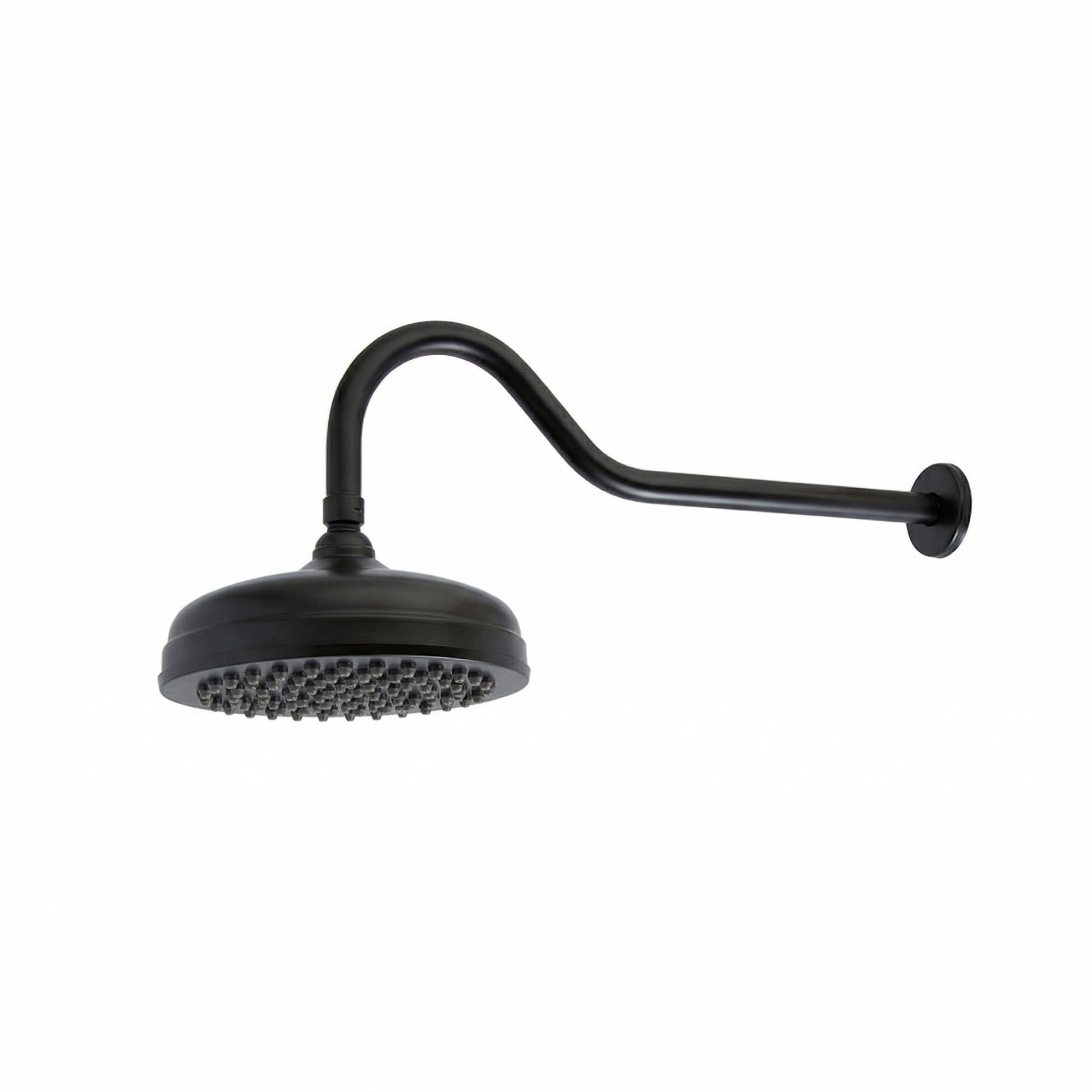 Strom Living Gooseneck Showerhead 8" Diameter with 2.5 GPM Oil Rubbed Bronze - Shower Components