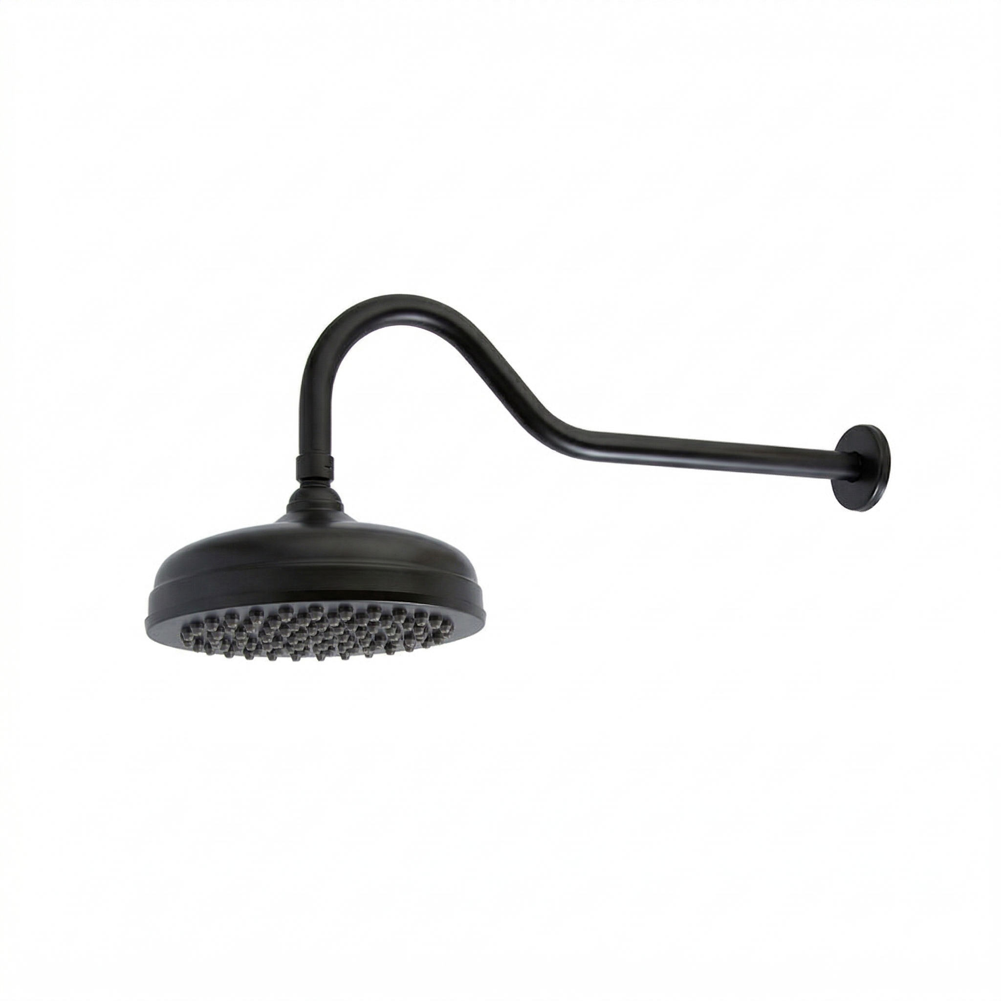 Strom Living Gooseneck Showerhead 8" Diameter with 2.5 GPM Oil Rubbed Bronze - Shower Components