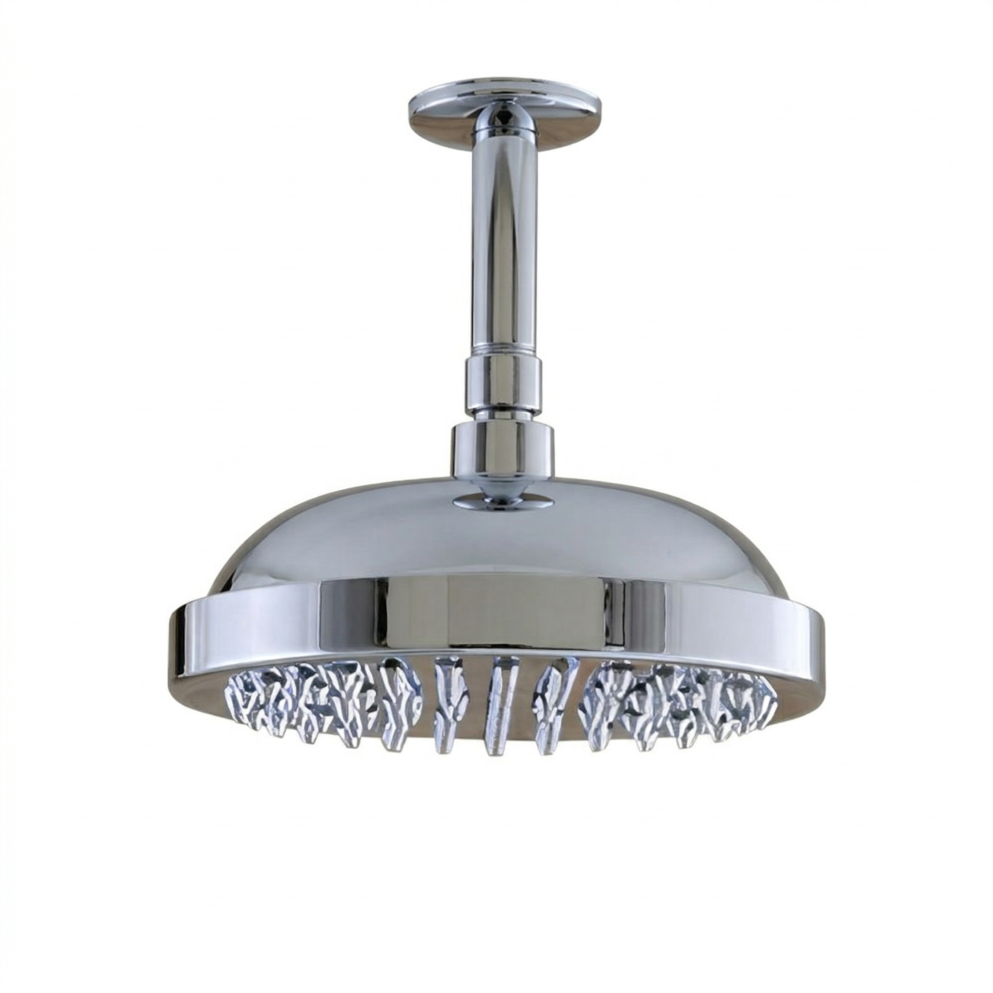 Strom Living Ceiling Mount 8" Shower Head with 4" Arm & Escutcheon Chrome - Shower Components