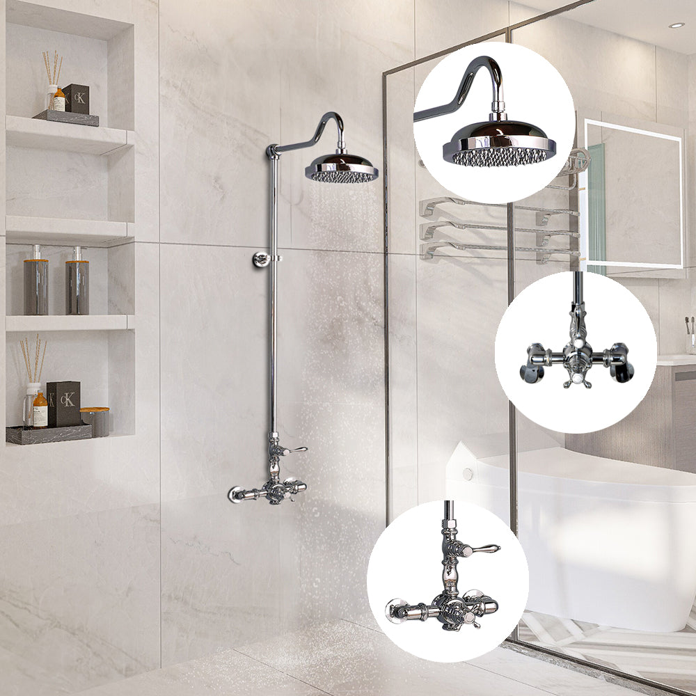 Exposed Thermostatic Shower System P0901 | Strom Living - Showers