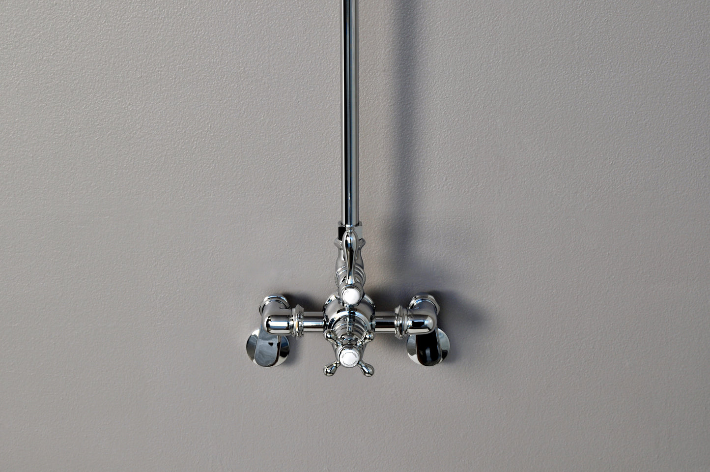 Exposed Thermostatic Shower System Wall Mounted with 1.75 GPM and Lever/Cross Handles