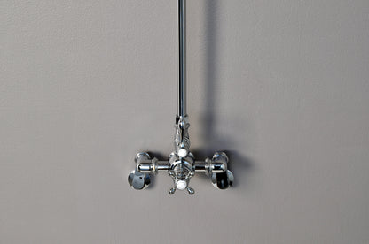 Exposed Thermostatic Shower System Wall Mounted with 1.75 GPM and Lever/Cross Handles