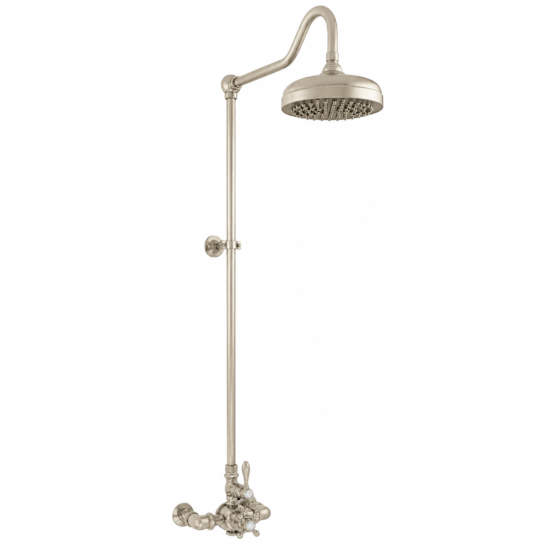 Exposed Thermostatic Shower System P0901 | Strom Living Matte Nickel - Showers