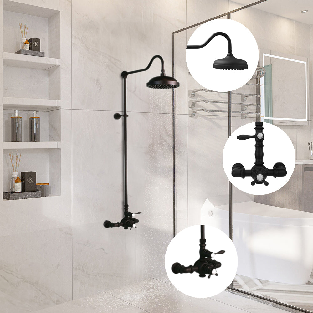 Exposed Thermostatic Shower System P0901 | Strom Living - Showers