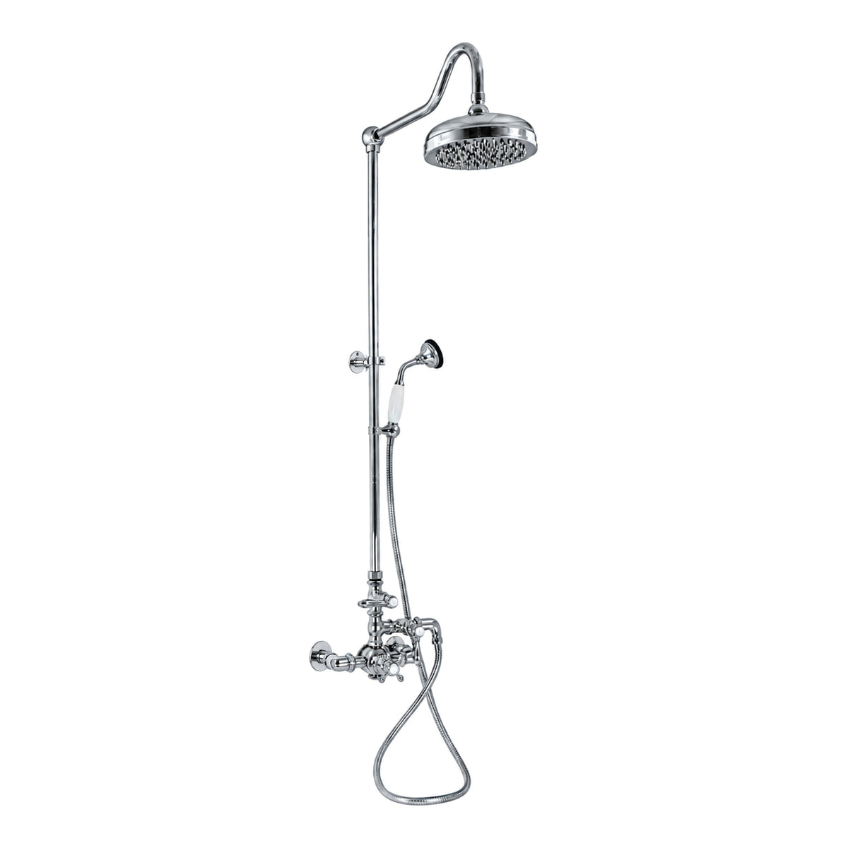 Exposed Thermostatic Shower and Handheld P0902 in Chrome