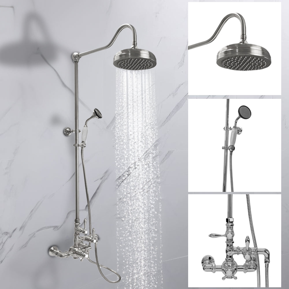 Exposed Thermostatic Shower and Handheld P0902 | Strom Living - Showers