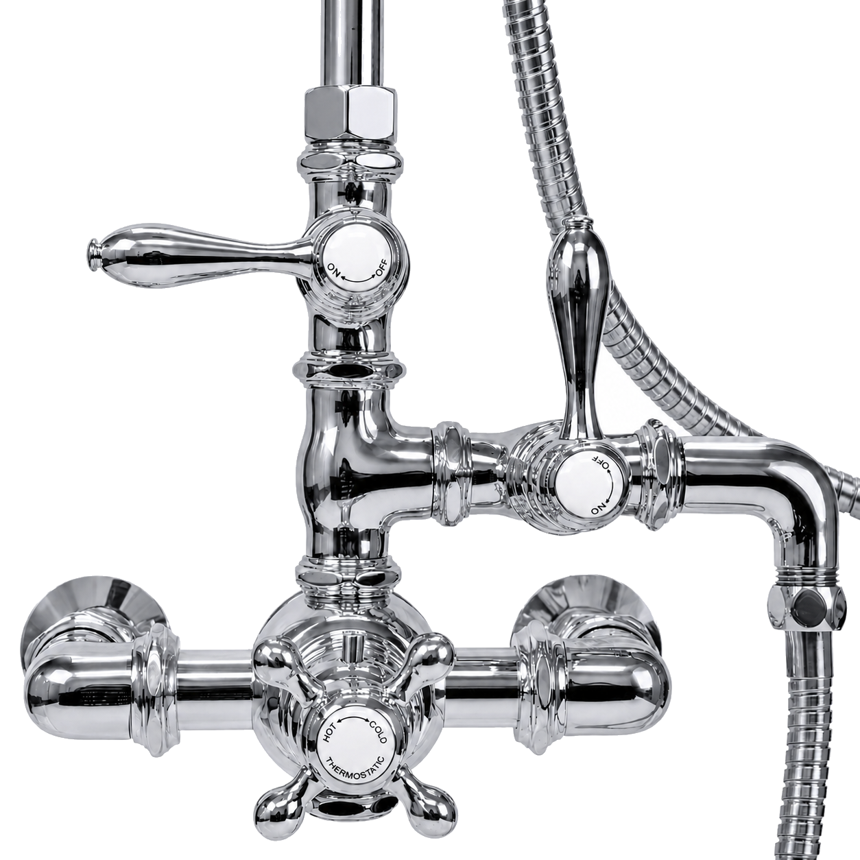 Exposed Thermostatic Shower and Handheld P0902 | Strom Living - Showers
