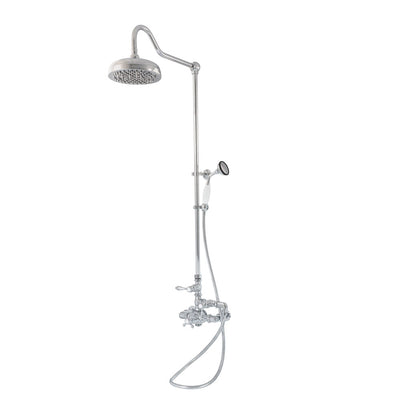 Exposed Thermostatic Shower System Wall Mount with 1.75 GPM Handshower and Lever Handles P0902 | Strom Living